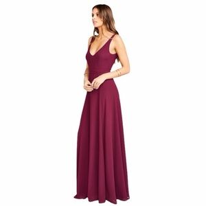 Show Me Your Mumu Jenn Maxi Dress in Merlot Size L